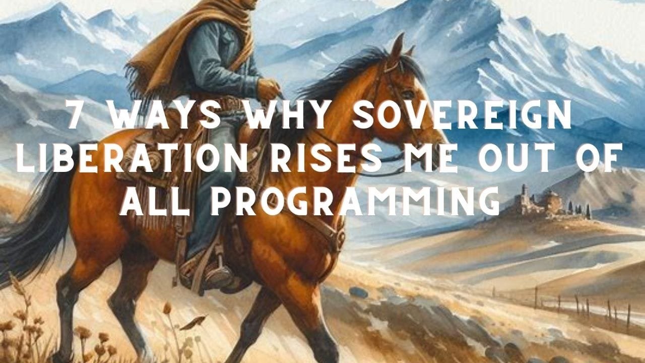 7 Ways Why Sovereign Liberation Rises Me Out of All Programming