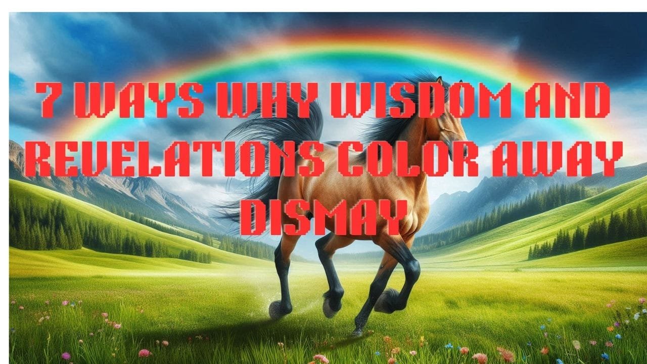 7 Reasons Why Wisdom and Revelations Colors Away Dismay