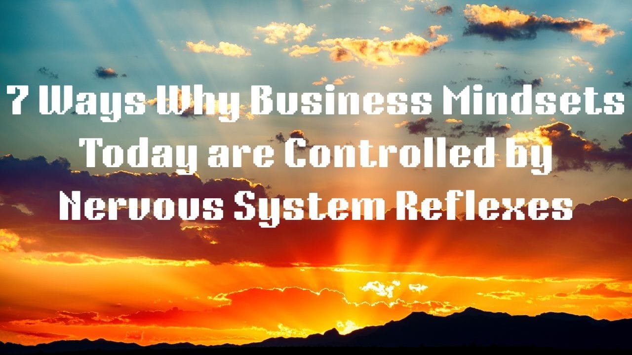 7 Ways Why Business Mindsets Today are Controlled by Nervous System Reflexes