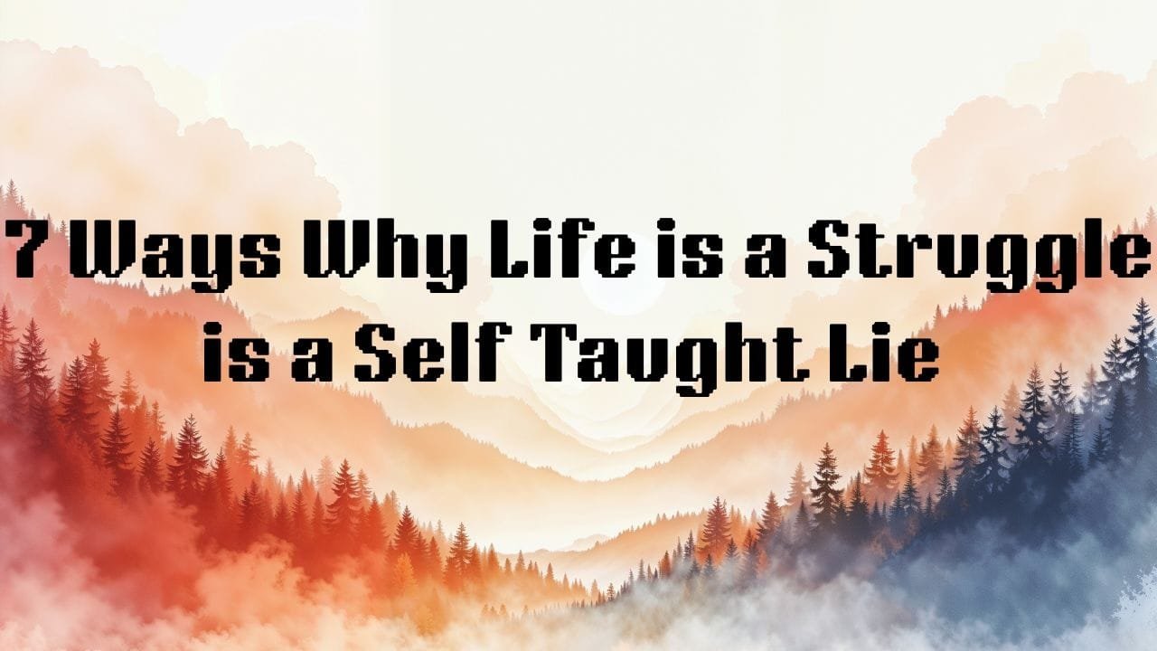 7 Ways Why Life is a Struggle is a Self-Taught Lie