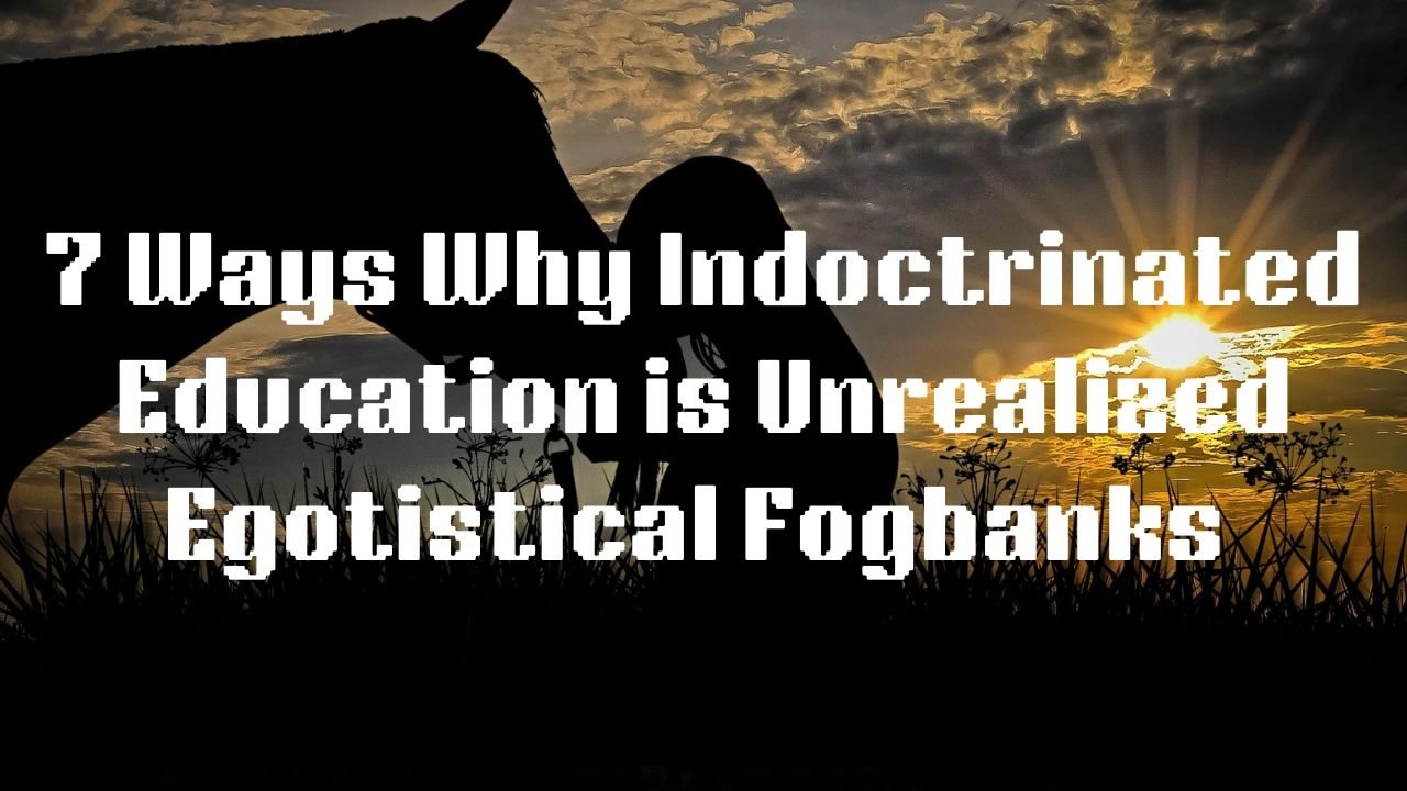 7 Ways Why Indoctrinated Education and PhD Education Is Unrealized Egotistical Fogbanks
