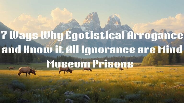 Why Egotistical Arrogance and Know it All Ignorance is Mind Museum Prison