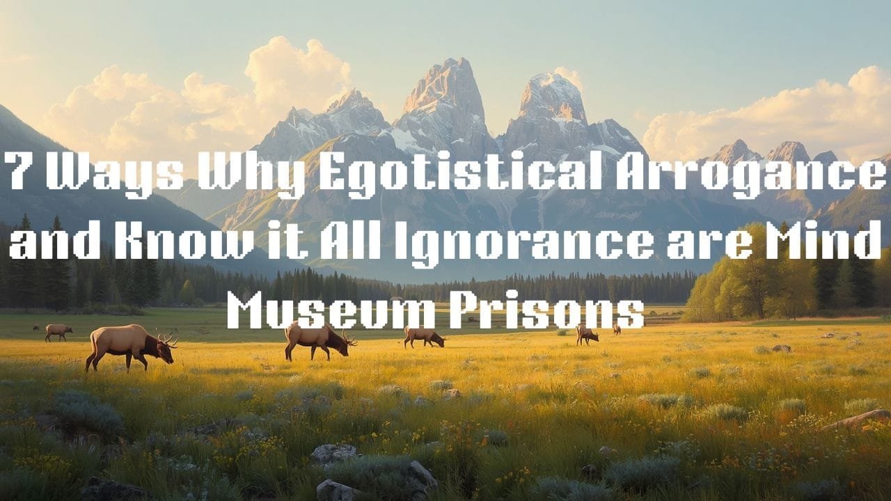 Why Egotistical Arrogance and Know it All Ignorance is Mind Museum Prison