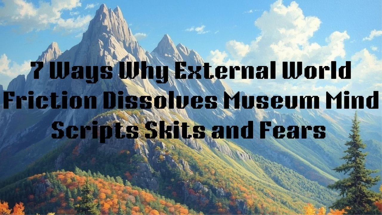 7 Ways Why Friction Awareness Dissolves Innermost Museum Mind Fears Scripts and Skits