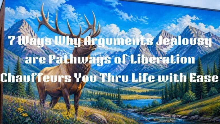7 Ways Why Arguments & Jealousy are Pathways of Liberation Chauffeurs You Thru Life with Ease
