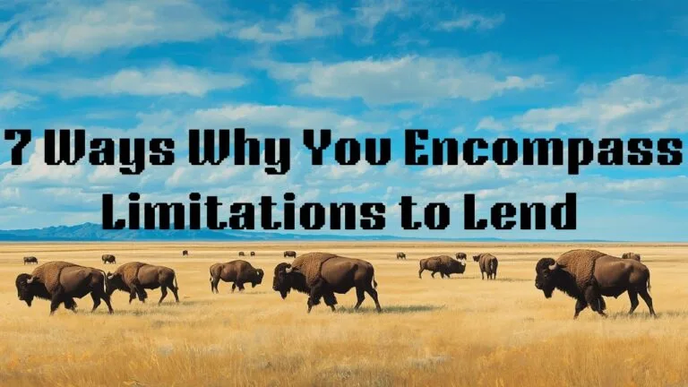 7 Ways Why You Encompass Limitations to Lend